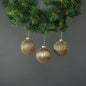 Titania 8cm Glass Bauble Gold