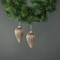 Titania Glass Drop Bauble Rose Gold