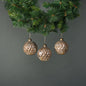 Lorelle 8cm Glass Bauble Brushed Gold