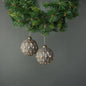 Luna 10cm Glass Bauble Pewter and Gold (Set of 4)