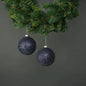 Marin 10cm Glass Bauble Blue (Set of 4)