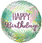 18 Inch ECO ONE Balloon - Birthday Leaves