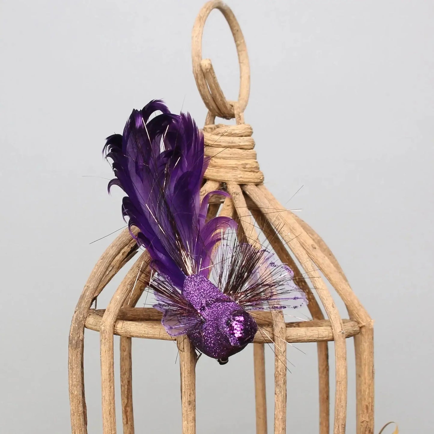 Purple Fantasy Bird with clip