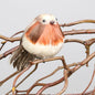 Adorable faux robin bird perched on rustic branches, perfect for home décor and seasonal gifts