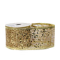 Gold Glitter mesh ribbon 1