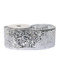 Silver Glitter mesh ribbon 1