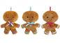 20cm Gingerbread Mini Plush with ribbon loop (4 assorted colours)
