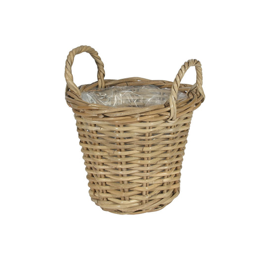 Small Round Basket with Ears and Liner