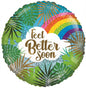 ECO Balloon - Feel Better Soon Leaves and Rainbow (18 Inch)