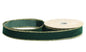 Emerald green luxury ribbon with gold trim, perfect for festive gift wrapping and home décor