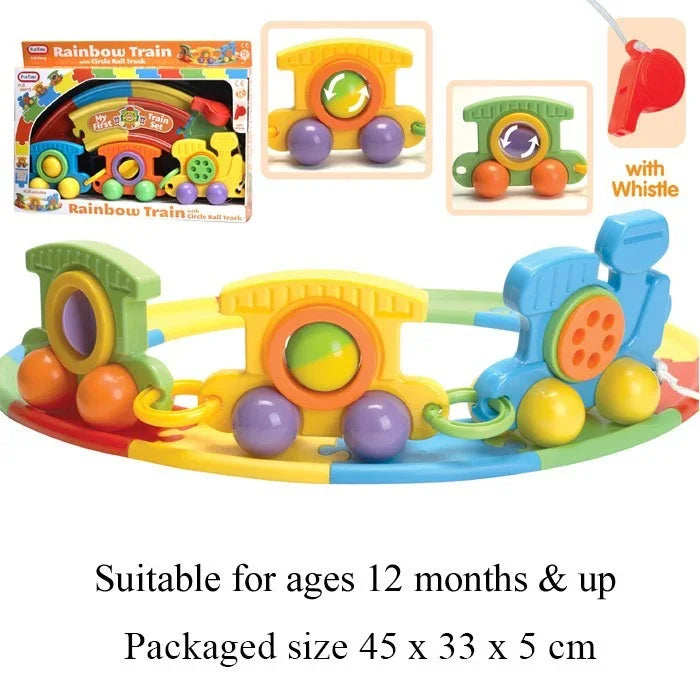 Train Set W/track &amp; Whistle