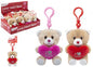 4 Inch Love Heart Bear Keyring Clip