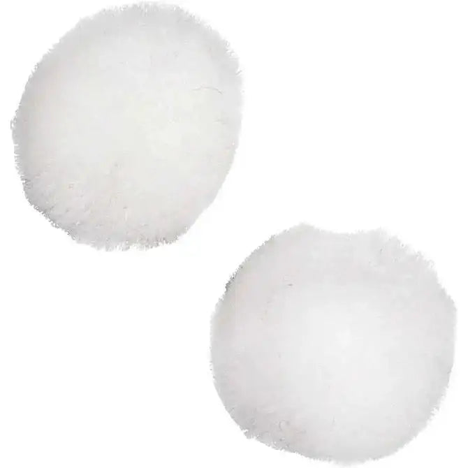 White Fluffy Pompoms