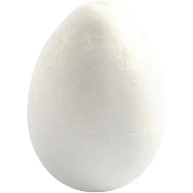 White crackle-finish decorative egg for home décor and seasonal gift displays