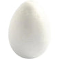 White crackle-finish decorative egg for home décor and seasonal gift displays