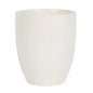 Simple white ceramic tumbler, minimalist home décor or kitchen accessory