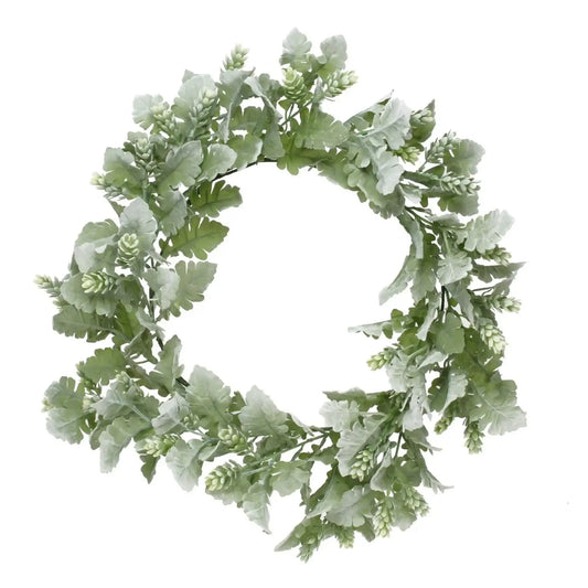 Dusty Miller and Hops Wreath (60cm)