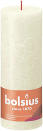 Soft and Pearl Bolsius Rustic Shine Pillar Candle (190 x 68mm)