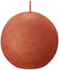 Earthy Orange Bolsius Rustic Ball Candle (76mm)