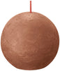 Rusty Pink Bolsius Ball Candle (76mm)