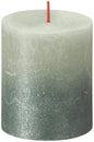 Foggy Green Oxid Blue Bolsius Rustic Metallic Candle (80 x 68 mm)