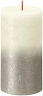 Faded Soft Pearl Bolsius Rustic Metallic Candle (130 x 68mm)