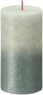 Bolsius Rustic Faded Foggy Green Oxid Blue Metallic Candle  (130mm x 68mm)