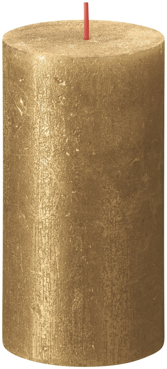 Discover the Gold Bolsius Rustic Shimmer Metallic Candle (130 x 68mm) at Bristow Direct