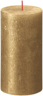 Discover the Gold Bolsius Rustic Shimmer Metallic Candle (130 x 68mm) at Bristow Direct