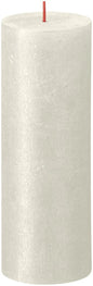 Bolsius Rustic Ivory Shimmer Metallic Candle (190mm x 68mm)