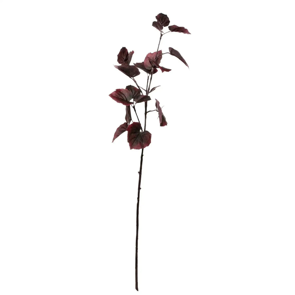 Artificial burgundy leaf stem for home décor and luxury gift arrangements