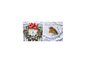 12 Christmas Cards - Wreath Robin