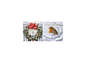 12 Christmas Cards - Wreath Robin