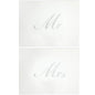 Silver Mr &amp; Mrs Placemats