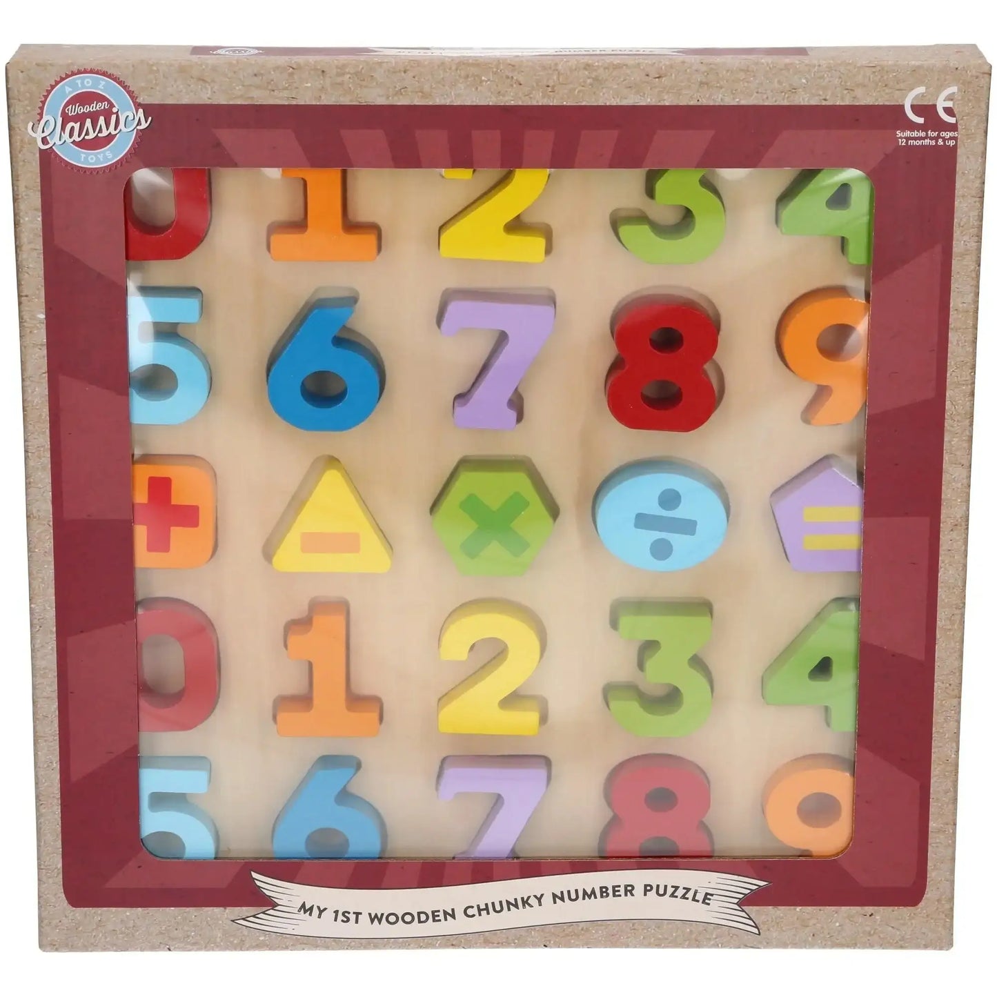 Chunky Wood Puzzle 123