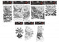 Silver Foil Decorations (7 Assorted Designs)