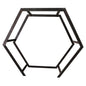 Burnt Wood Wooden Heptagon Arch (223cm)
