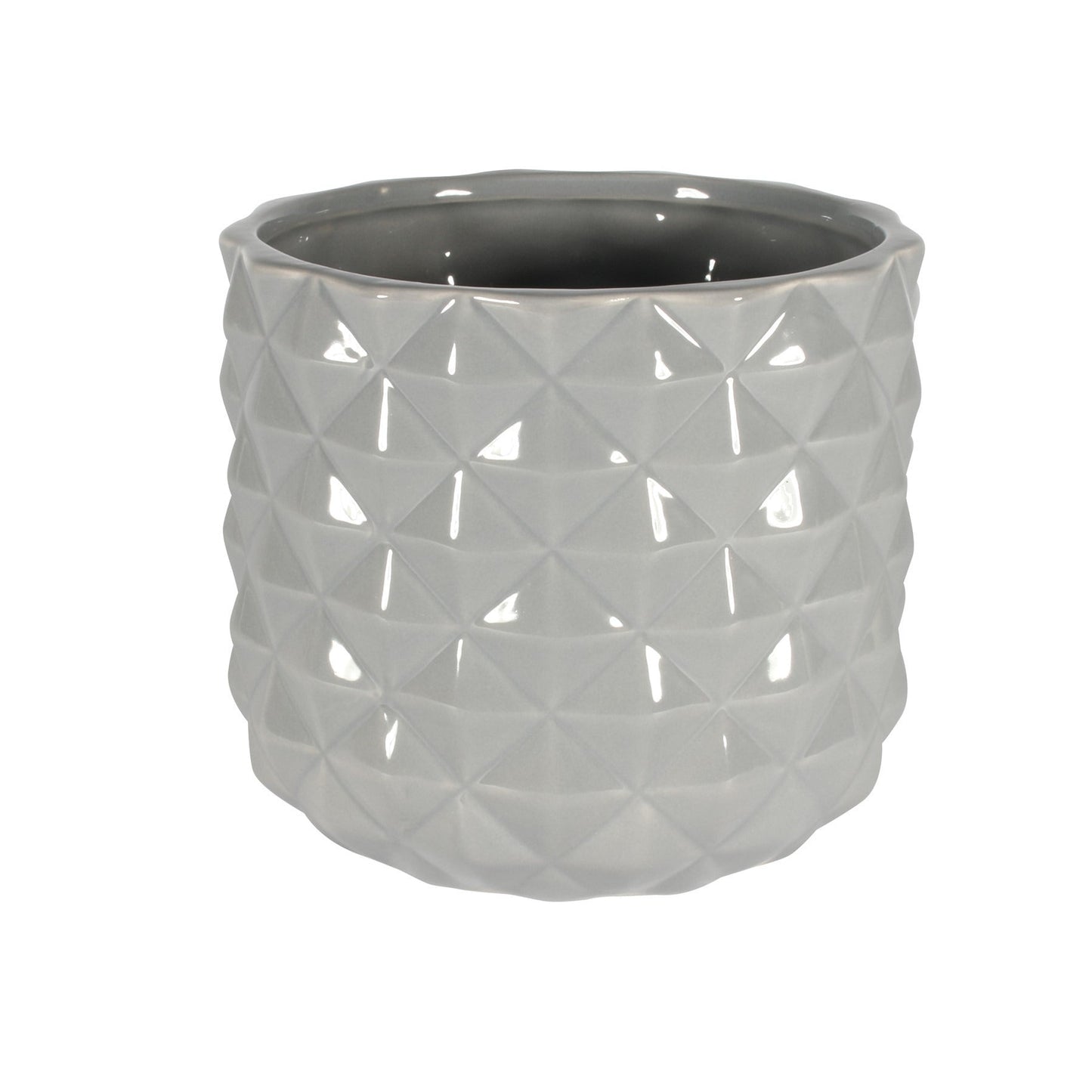 Grey Ceramic Pineapple Pot (13.3cm)