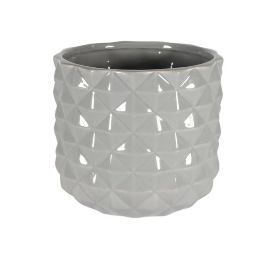 Grey Ceramic Pineapple Pot (13.3cm)