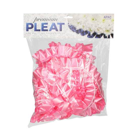 Discover the  Premium Baby Pink Pleat Ribbon (50mm x 10m) at Bristow Direct