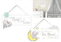 Assorted Baby Wooden Sign (25 x 9 x 0.6 cm)