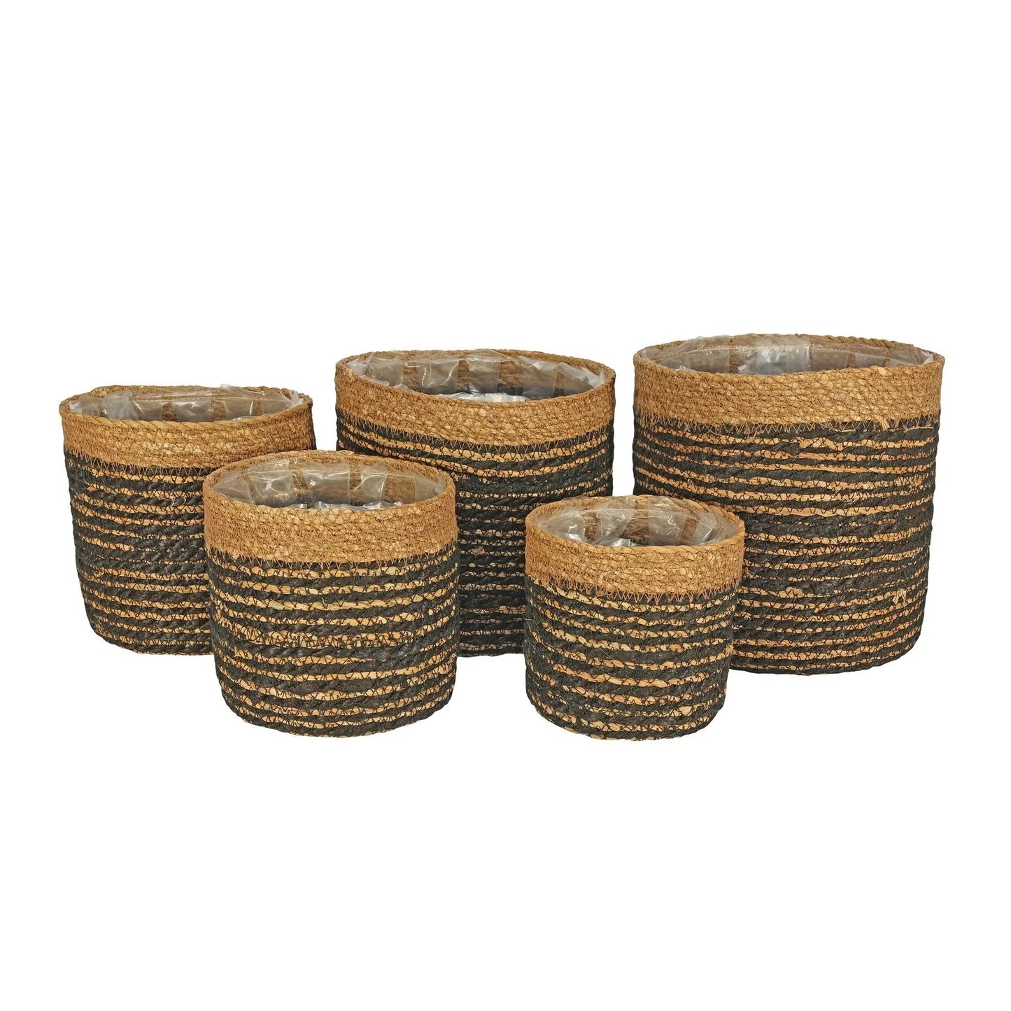 Set of 5 Hogla &amp; Jute Rope with Liner