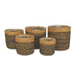 Set of 5 Hogla &amp; Jute Rope with Liner