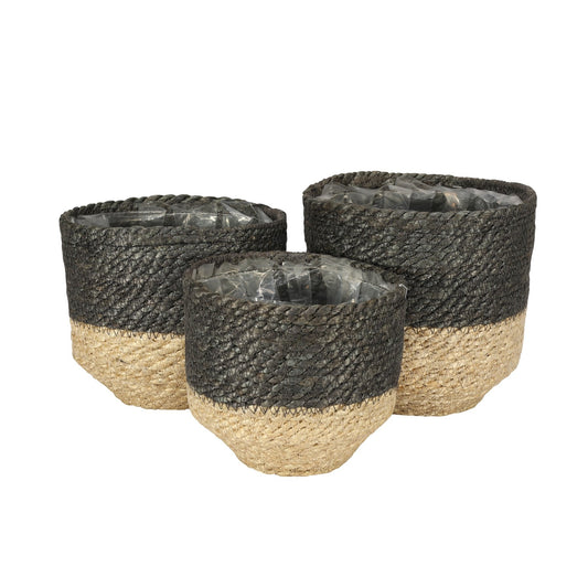 Discover the 3  Jute Basket  with Liner (Natural Grey) at Bristow Direct