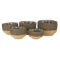 Set of 5 Jute Basket  with Liner (Natural and Black)