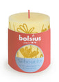 Butter Yellow Bolsius Rustic Silhouette Pillar Candle  (80 x 68mm)