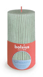 Jade Green Bolsius Rustic Silhouette Pillar Candle (130 x 68mm)