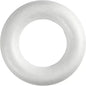 White foam wreath base for DIY home décor and gift crafting projects