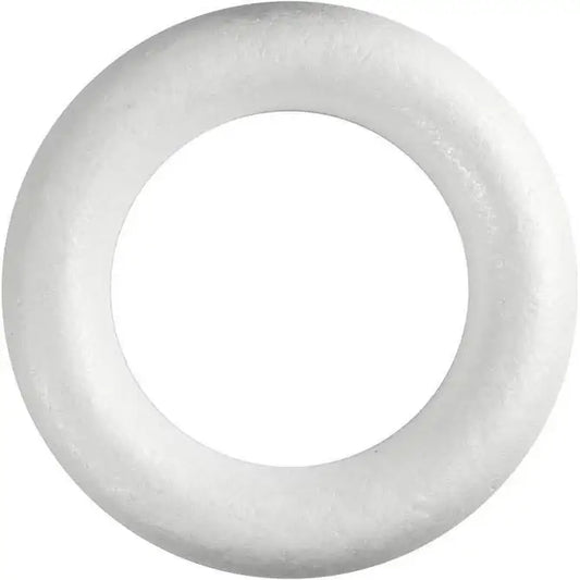 White foam wreath base for DIY home décor and luxury gift crafting