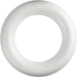 White foam wreath base for DIY home décor and holiday crafts